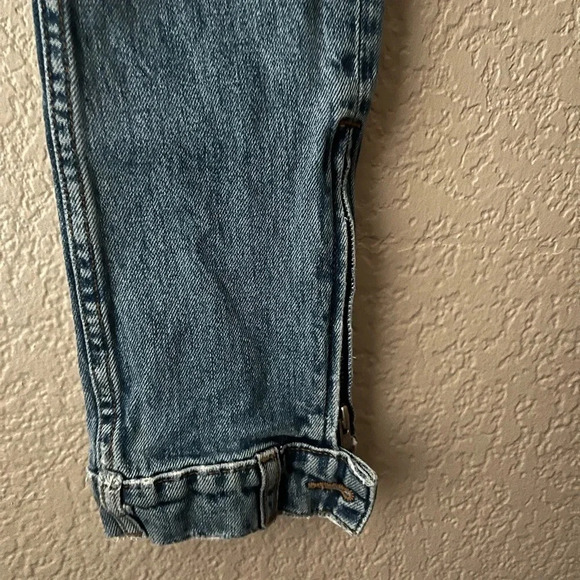 Revice Farrah High Waisted Distressed Jeans Medium Wash Size 26 Made in USA - Picture 3 of 9